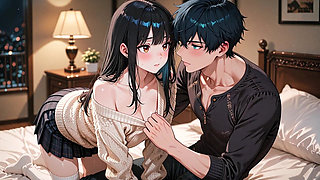 I Take My Schoolgirl Girlfriend's Virginity - Porn in Spanish- Ai Pon- Anime
