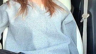 Married Woman Reaches Orgasm in the Car During Work