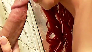 A Delicious Hole Scene-3 lush Redhead in Lingerie Paige Ashley Enjoys Licking Gloy Hole Cock and Facial
