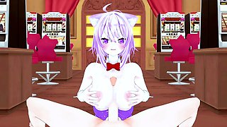 Stacked hentai vixen treated to intense pussy pounding