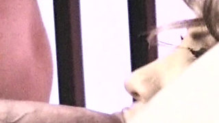 Horny Brunette MILF Fingers Her Hairy Pussy to Climax