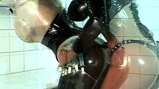 StrapOn Lesbian with big boobs fucks her blonde sexy GF