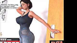 Pinkys Deep Throat on Big Cock Cowgirl in 3D Futanari