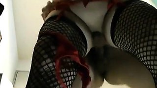 Asian Crossdresser Takes It From Behind