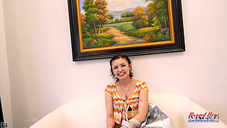 Wendy Inked Brunette Coed Audition Toys Rimjob and Greedy Swallow!