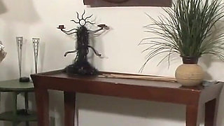 Nikki Daniels a slutty girlfriend with small breasts and dark hair fucks a big cock with her pussy