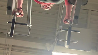 First Time Gym Orgasm!! Cumming at the Gym From an Ab Workout