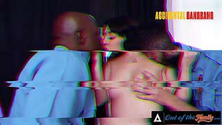 OUT OF THE FAMILY - Sexy Teen Sky Pierce Deepthroats Her Stepdads Cock SPANISH SUBTITLES