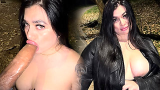 We almost got caught! Stranger fucks me in the street