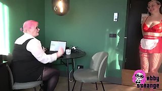 German Maid Gets Punished by Femdom Mistress