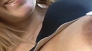 Preggo Brunette Babe Lady Ves Squeezes Her Nipples And Spreads Her Pussy Wide Apart