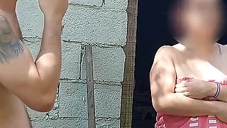 Shower Doesn't Work, Married Woman Asks Farm Caretaker for Help Using Just a Towel and Pays with Sex