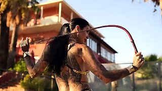 Bondage fetish outdoor