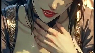 Just Some Female Orc Show Boobs, Ai Animation