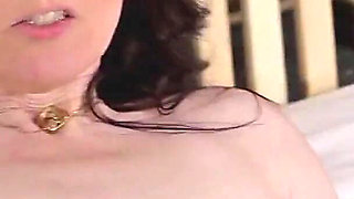 Mature Redhead Tanya Plays with Her Shaved Pussy in Bed