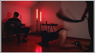 Tied Up Husband And Called The Master Of Bdsm