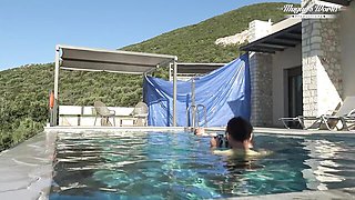 Glamour Mugur and Julia North - pool action - Mugur Porn