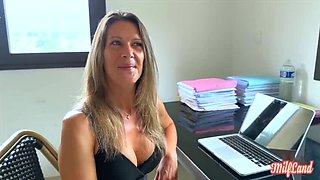 Milena The Busty French MILF Fucks Hard In Lingerie