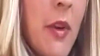 Blonde Slut Deepthroats BBC Dripping Sloppy Cum Everywhere