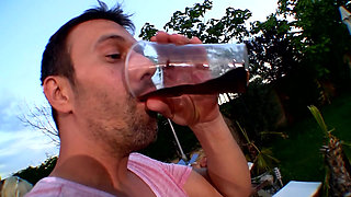 Outdoor DP Orgy Blonde Babes Wild Poolside Fuck