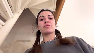 POINT OF VIEW: I bring you along and tell him to film me as I fellate his man meat and then get porked until my caboose gets decorated in spunk