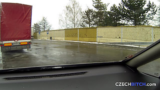Czech Bitch 3: Consensual Bareback Anal in the Car Park