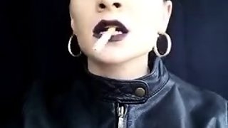 Goddess Marlena - Black Lips Smoking