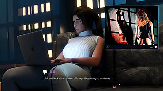Croft Adventures Hentai Game Parody Ep.8 Librarian Caught Doing BDSM Slave Online!