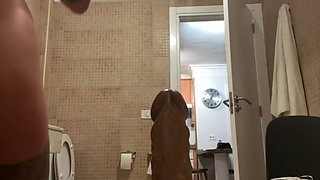 18 Year Old Italian Webcam Star Blonde Does a Striptease Rides a Dildo Outdoor Then Takes a Horny Bath