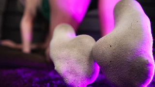 Come Here My Feet Slave. Stinky Socks Are Waiting