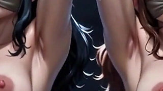 Pregnant Slaves with Hairy Pussy Used for Breeding - Creampie