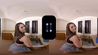 Athena in the kitchen ft. F: Blowjob, Doggy  Cowgirl VR Porn