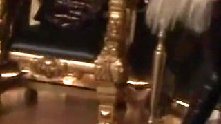 Humiliating wax play penis