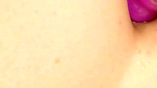 Skinny teen Danielle gets fucked with strap-on and gets toys in her ass