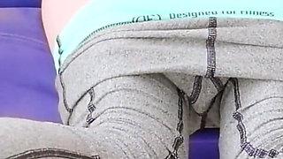 Step Sister in Leggings Knows How to Train Her Tight Ass