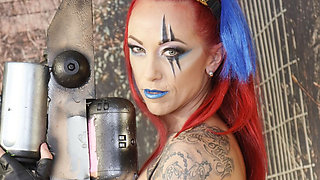 399 Anne Wild as Future Warrior Cosplay Girl