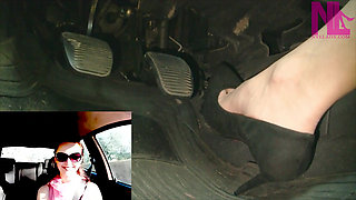 Soft Driving in Suede Black Louboutins