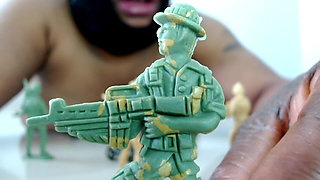 The Tiny Army Battalion Destruction: Boobs Crushed, Chewed to Ruin