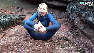 Salty Wetsuit Toe Sucking Slut