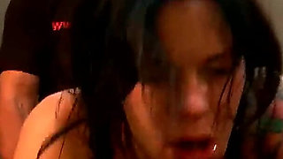 Ggg John Thompson - Tattooed Babe Deepthroats in Wild Gangbang Live Show