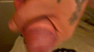 Horny thick load of cum distributed