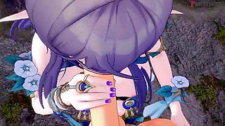 Lauma Gives a Hot Blowjob - Genshin Impact