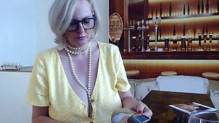 Amateur busty blonde nailed by POV