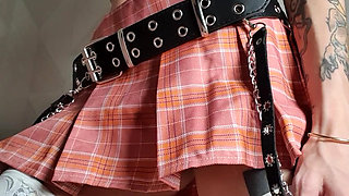 Sweet Slut in Stockings and Small Thongs