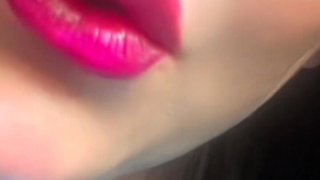 Smoking Hot Pink Seductive Lips & Slow Motion Vapor Bliss