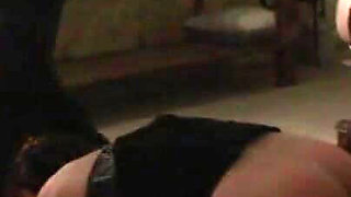 Whipping spanking pinching threesome