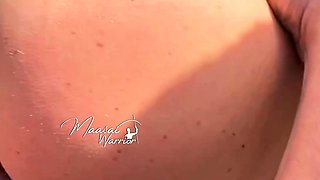 Amateur blonde teen fucks pussy and ass with toy