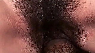 Asian Big Tit College Teen Rika with Extremely Hairy Pussy Fucked Hard