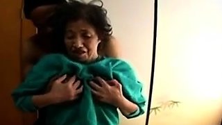Big Black Cock Pounds Petite Japanese Granny Hard