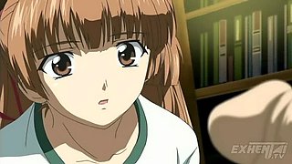 Hentai Uncensored: Japanese Classmate Learns How to Masturbate with Big Tits & Cum